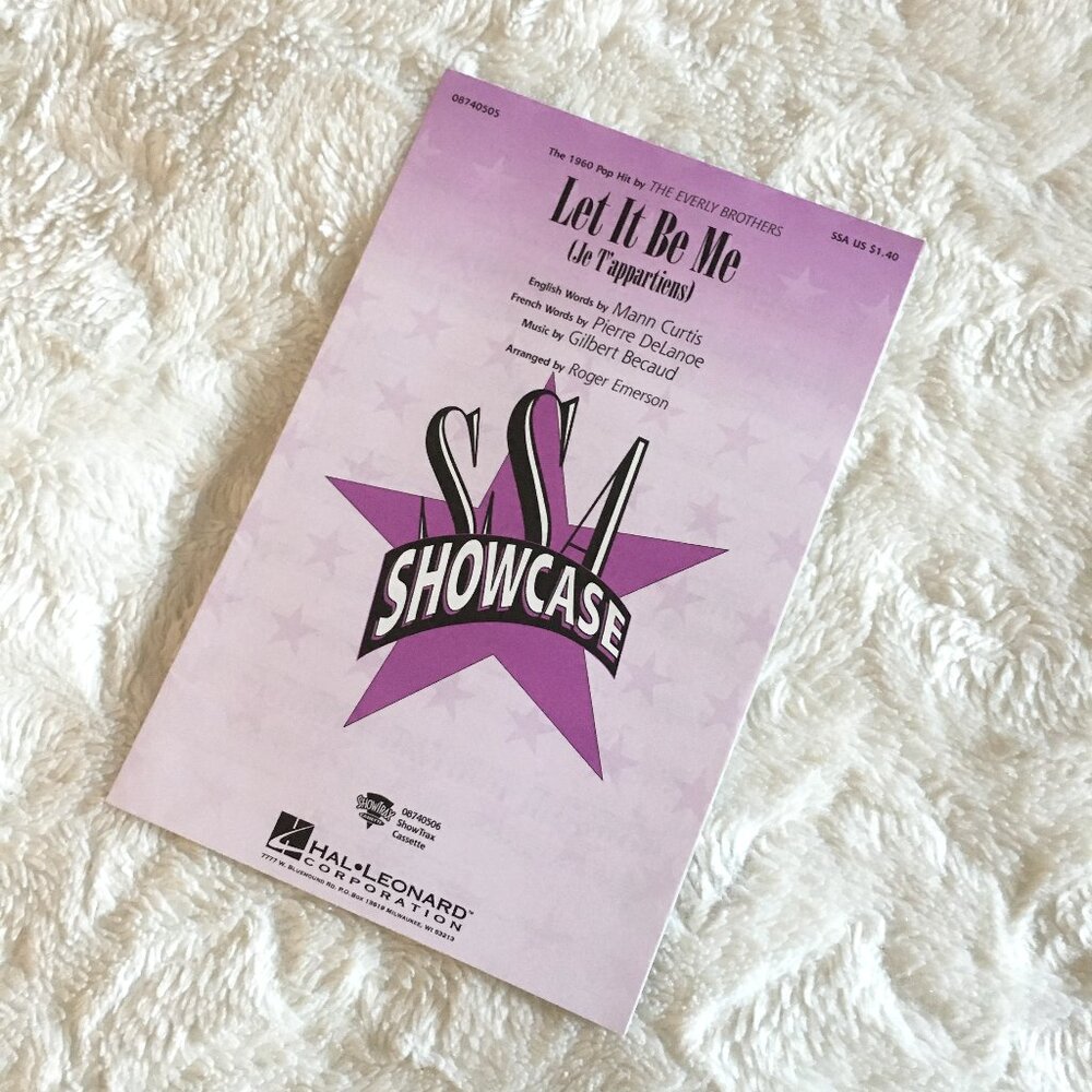5/$25 'Let It Be Me' Pop Hit Vocal Arrangement Music Sheets